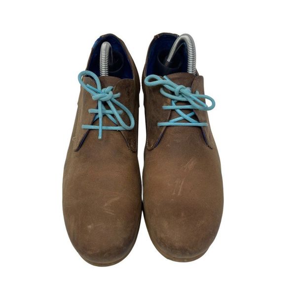 John Fluevog CBC Derbys womans brown leahter shoes 10.5 BoxAC lace up - Picture 2 of 6